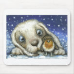 Bunny and robin mouse pads