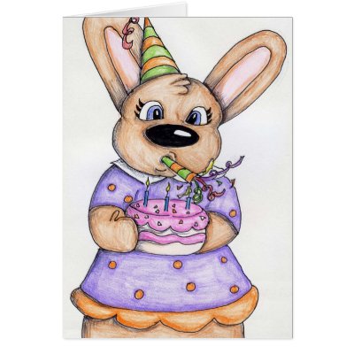 Bunny B-day Cards by sweetbutterfly1