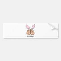 Bunny Brains Bumper Sticker