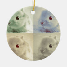 Bunny Bunny Bunny Bunny Christmas Tree Ornament