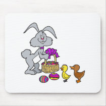 Bunny Chicks & Eggs Mouse Pads