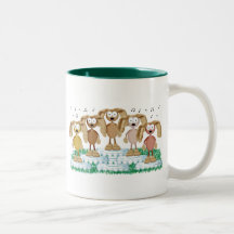 Bunny chorus coffee mug