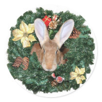 Bunny Christmas Stickers