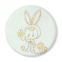 Bunny Creature Gifts Fridge Magnets