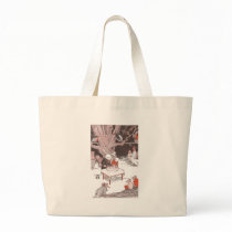 Bunny Cuts Birthday Cake Canvas Bags