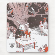 Bunny Cuts Birthday Cake Mouse Pads