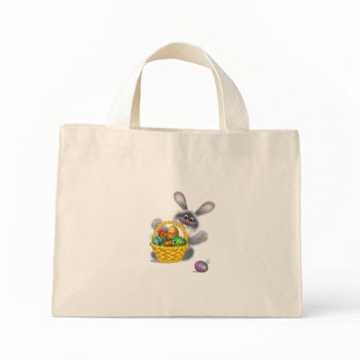 Bunny & Easter Eggs Bag by Lidusik