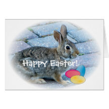 Bunny Easter Greeting Card