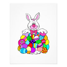 Bunny & Eggs Personalized Invite