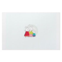 bunny family customized stationery