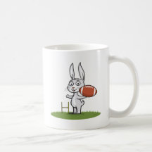 Bunny Football Coffee Mug