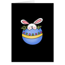 Bunny Hatching Blue Tshirts and Gifts Card