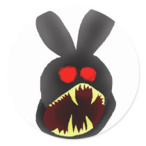 Bunny-head-mad Stickers