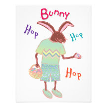 Bunny Hop Hop Hop 4x5 Invitation