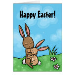 Bunny hug easter card