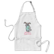 Bunny Hugging An Eggs Apron