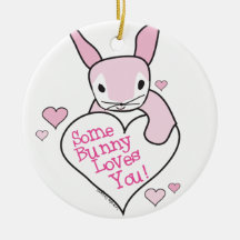 Bunny Love Christmas Tree Ornaments