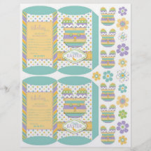 Bunny Mini Puff Box Template Flyer Design