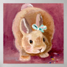 Bunny Painting Print