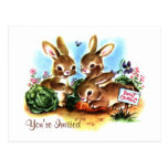 Bunny Patch Invitation Post Card