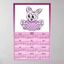 Bunny Rabbit 2012 Calendar Posters
