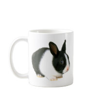 Bunny Rabbit Black & White Mugs