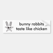 bunny rabbit bumper stickers