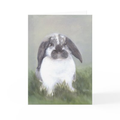 Bunny Rabbit Card by hop4joy