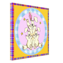 Bunny Rabbits Gallery Wrap Canvas