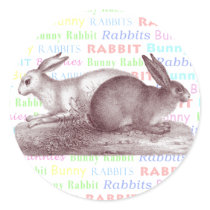 Bunny Rabbits Stickers - Dress Up Your Packages