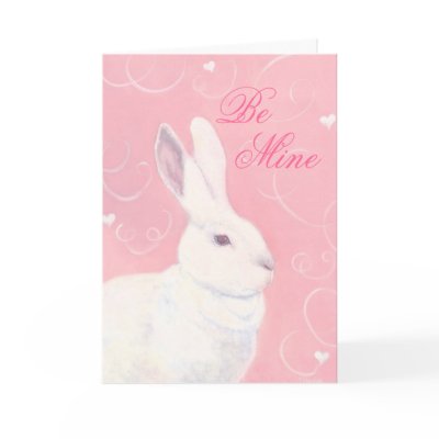 Bunny Valentine Card by hop4joy