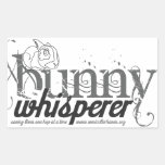 Bunny Whisperer rectangle sticker