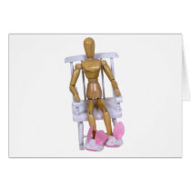 BunnySlippersRockingChair121909 Greeting Cards