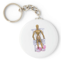 BunnySlippersRockingChair121909 Keychain