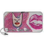 Buny's logo and Big Kiss Travelling Speakers
