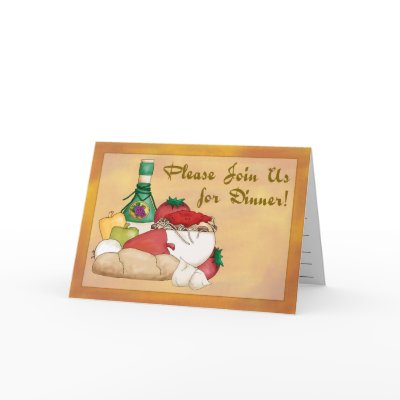 Buon Appetito Dinner Invitation Card by myhmdesigns