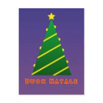 Buon Natale albero di natale Postkarte