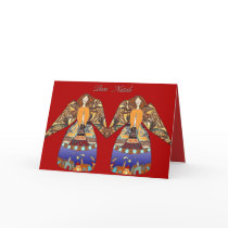 buon natale angelo italian language christmas cards