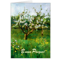 Buona Pasqua. Carte de Pâques d'Italien de beaux-a
