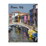 Burano Bridge Postcard