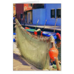 Burano Italy Fisherman's Net Venetian Card