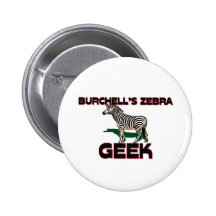 Burchell's Zebra Geek Buttons