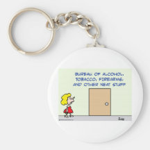 bureau alcohol tobacco firearms neat stuff key chain