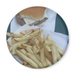 Burger and Fries Fridge Magnet