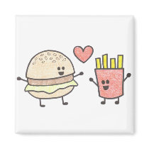 Burger and Fries Magnet