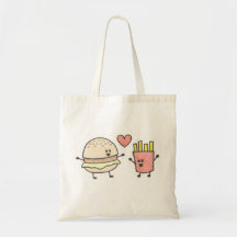 Burger and Fries Tote Tote Bags