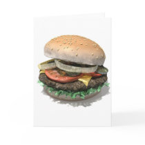 Burger Greeting Card