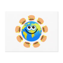 Burger Globe Postcards