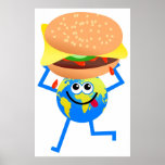 Burger Globe Posters