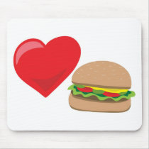 Burger Love!  Customizable: Mousepad